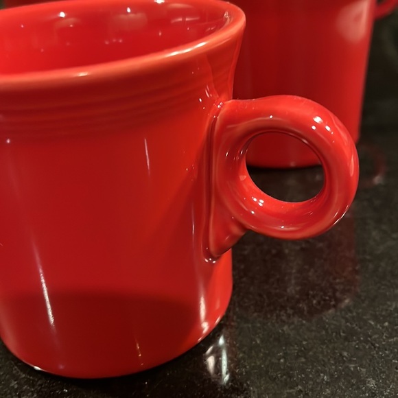 Scarlet Mug Fiesta HCL (Intro 2004) by HOMER LAUGHLIN - Set of 4 - Picture 5 of 6